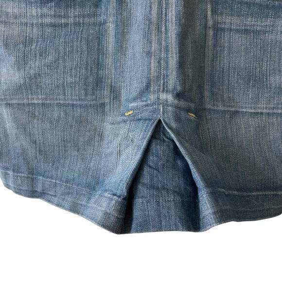 COH Citizens of Humanity 29 Mini Jean Skirt Denim Blue Y2K Pleated Short - Picture 13 of 13